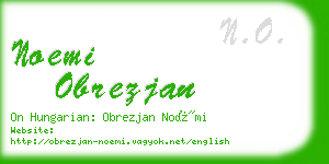 noemi obrezjan business card